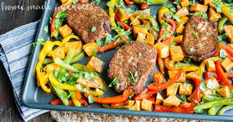 Sheet Pan Spicy Pork Chops And Sweet Potatoes Home Made Interest