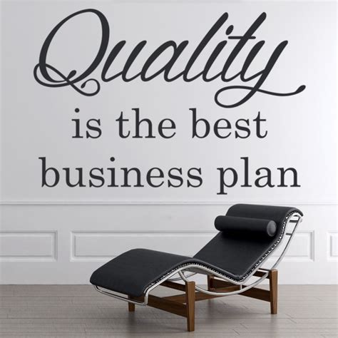 Quality Is The Best Inspirational Quote Wall Sticker