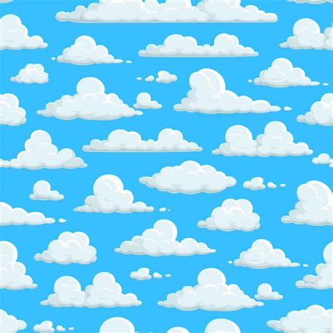Patrón Transparente De Cielo Nublado Fondo De Pantalla De Nubes