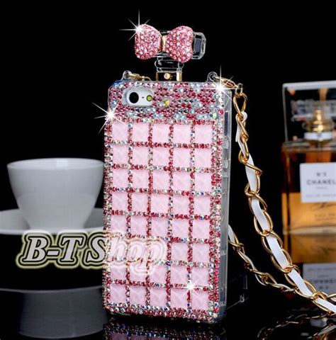 2014 New Arrival 3d Pink Crystals Rhinestones Girly Perfume Bottle