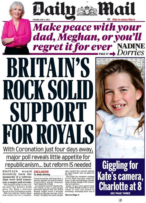 Newspaper Daily Mail United Kingdom Newspapers In United Kingdom