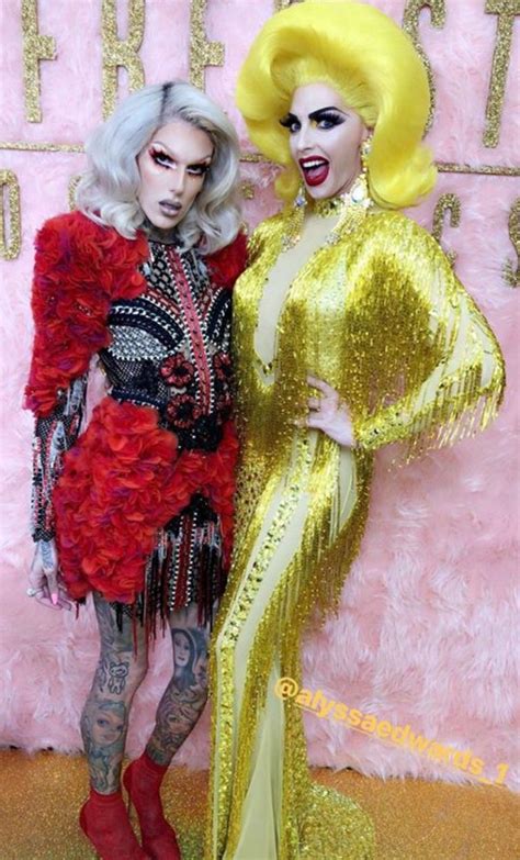 jefree star and alyssa edwards at dragcon 2018 omgggg drag queen outfits rupaul drag queen