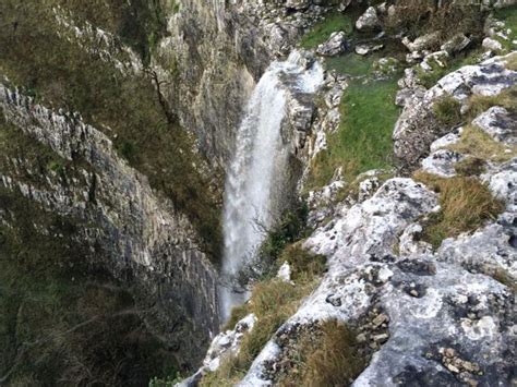 Storm Desmond Brings Malham Cove Waterfall Back To Life For The First