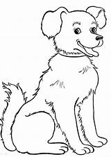Coloring Puppies Pages Dogs Dog Color Print Animal Kids sketch template