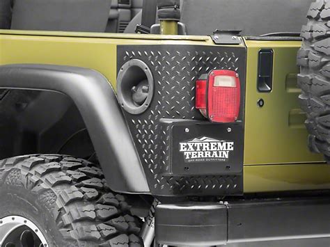 Rugged Ridge Jeep Wrangler Rear Quarter Panel Body Armor Kit 1165001
