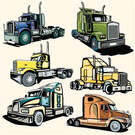 Semi Truck Headlight Illustrations Royalty Free Vector Graphics And Clip