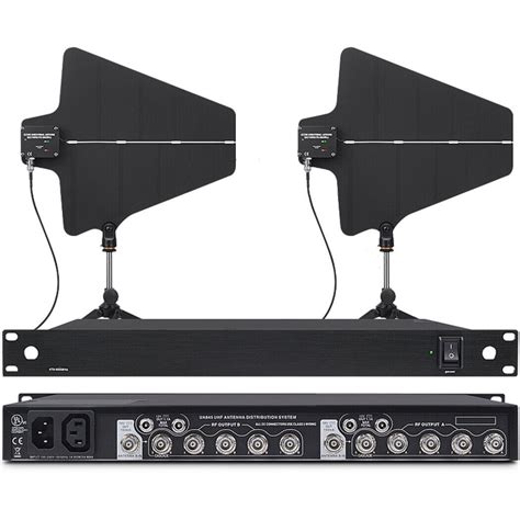 Uhf Antenna Power Distribution System For Shure Blx4r Receivers With 2