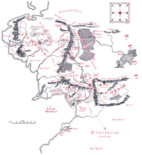 Middle Earth Third Age Map Brande Susannah