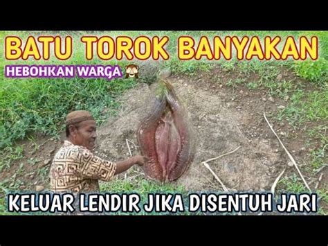 Batu Torok Banyakan Keluar Lendir Jika Disentuh Jari Bikin Heboh