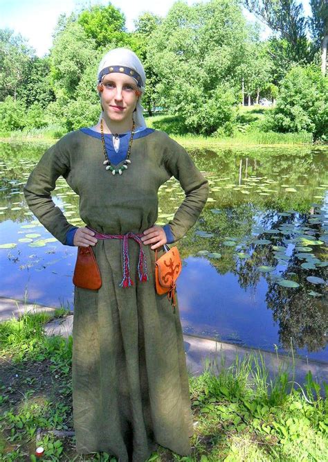 Medieval Slavic Costume Of Ancient Russia Eclectic Clothing Russian
