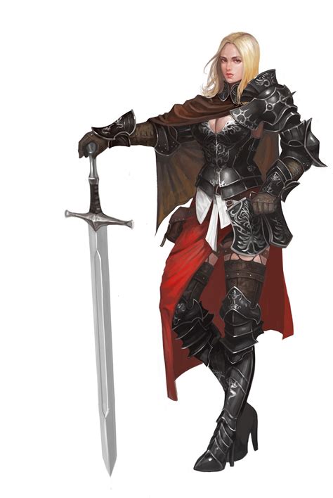 Badass Female Knight Female Knight Fantasy Characters Warrior Woman