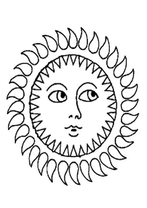 Coloring Pages Sun Coloring Page For Kids