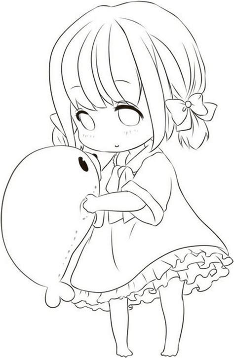 Little Anime Girl Coloring Page Free Printable Coloring Pages For Kids
