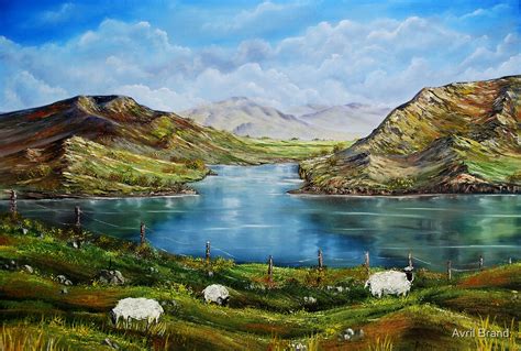 Connemara Spring Ireland Oil Painting By Avril Brand Redbubble