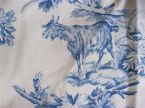 Toile Blue And White Fabric French Country Life
