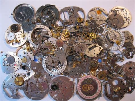 70g Mixed Watch Parts Steampunk Jewelry Making By Handzoftime £999