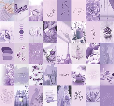 Lavender Aesthetic Collage Pastel Purple Aesthetic Laptop Wallpaper