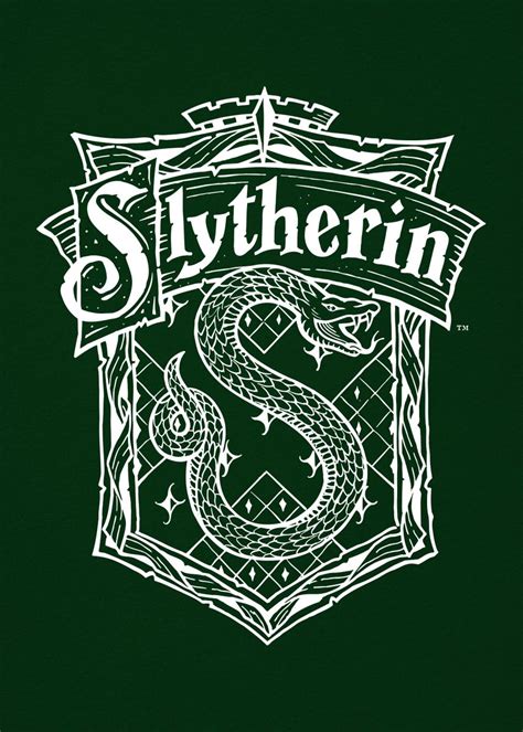 Slytherin Crest Poster Picture Metal Print Paint By Wizarding