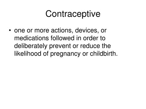 Ppt Contraceptive Powerpoint Presentation Free Download Id 4474754