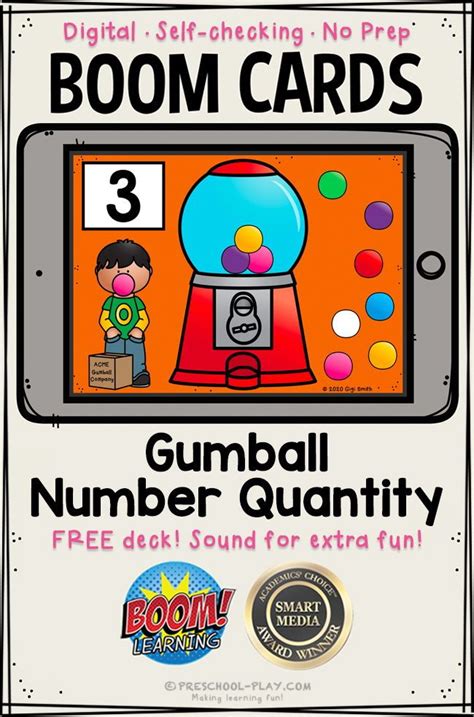 Check spelling or type a new query. Free Gumball Number Quantity Boom Cards | Distance learning | Preschool game - Preschool ...