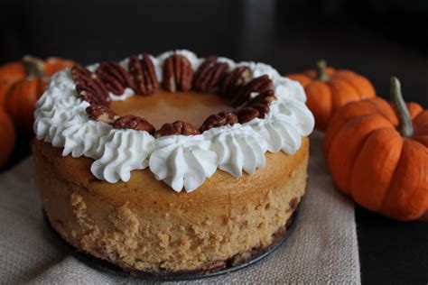 Pumpkin Cheesecake With Pecan Gingersnap Crust Savored Grace