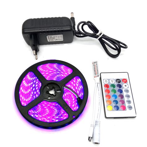 Led Strip Lights With 24key Ir Remote Controller 12v 2a Adpater Led