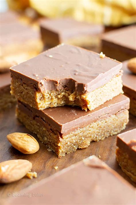 No Bake Paleo Chocolate Almond Butter Bars Easy Paleo Dessert Recipe