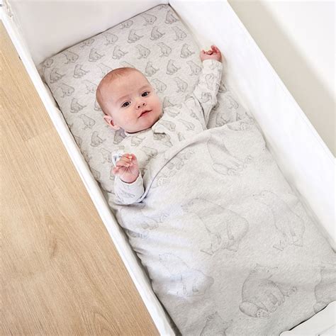 Kidsline sorbet 6 piece crib bedding set. 100% Organic 3pc Crib Bedding Set in Bear Print