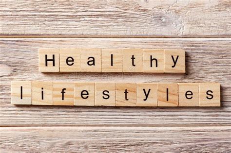 Healthy Lifestyle Word Written On Wood Block. Healthy ...