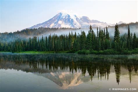 Framed Photo Print Of Mount Rainier National Park