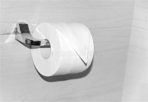 Roll Of Toilet Paper Stock Image Image Of Bottom Accessories 112327459