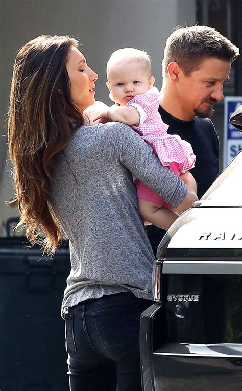 Jeremy Renner Steps Out With Baby Daughter Ava—see The Pics E