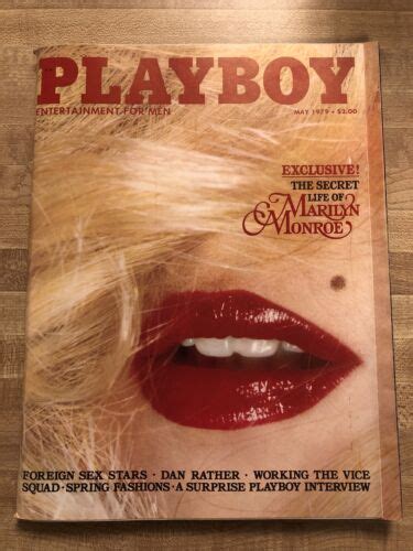 Mavin Playboy Magazine With Centerfold May 1979 Marilyn Monroe Dan Rather