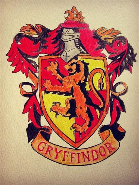 Gryffindor Crest Sold Painting By Pattie Mamrak Pixels