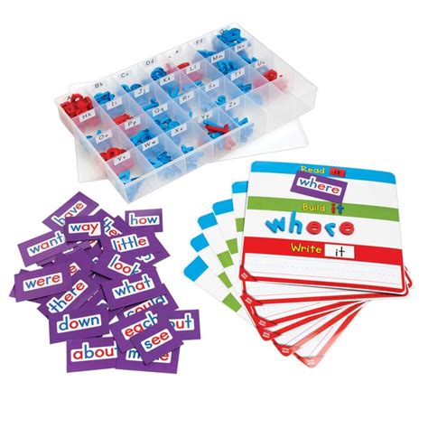 Magnetic Read Build And Write Boards Letters And Sight Words Deluxe Kit