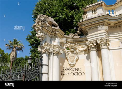 Entrance To Bioparco Di Roma Zoo In Rome Italy Stock Photo Alamy