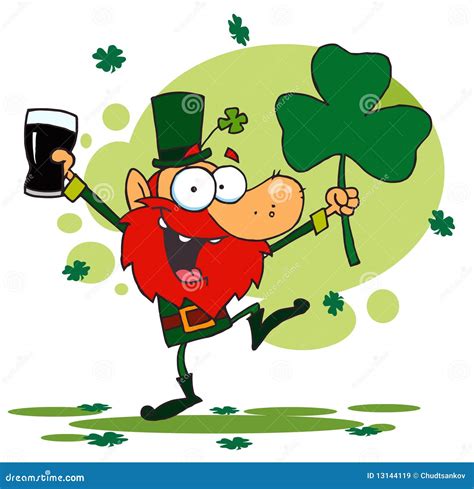 Dancing Leprechaun Cartoon Vector | CartoonDealer.com #49302425