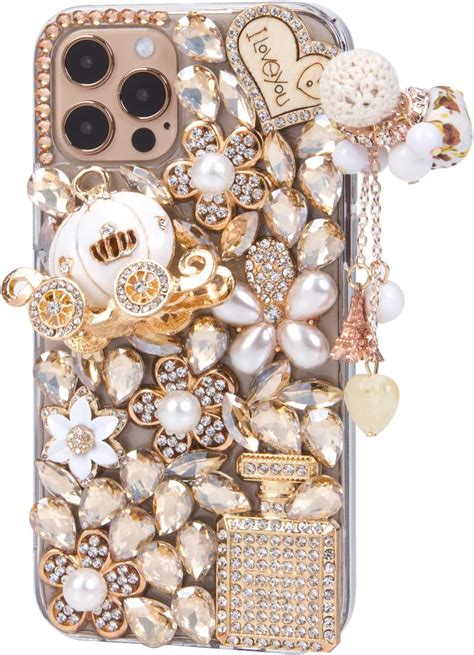 Ifilove For Iphone 12 Pro Max Bling Case Girls Women 3d