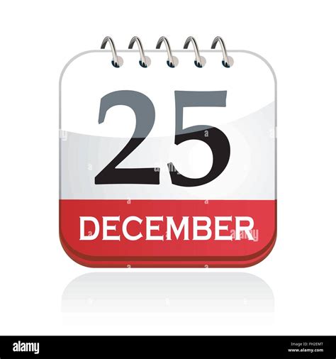 December 25 Calendar Stock Vector Images Alamy