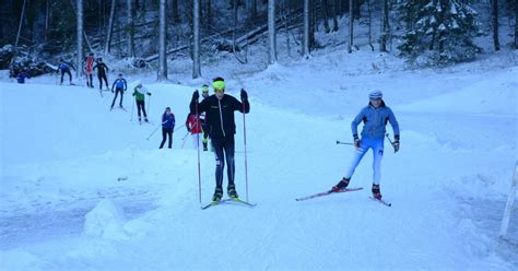 Jura Les Premiers Skieurs Dans Le Haut Jura