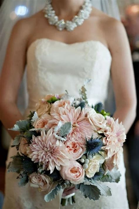 Dusty Pink And Navy Blue Wedding Cakes Romantic And Sweet Ruffle