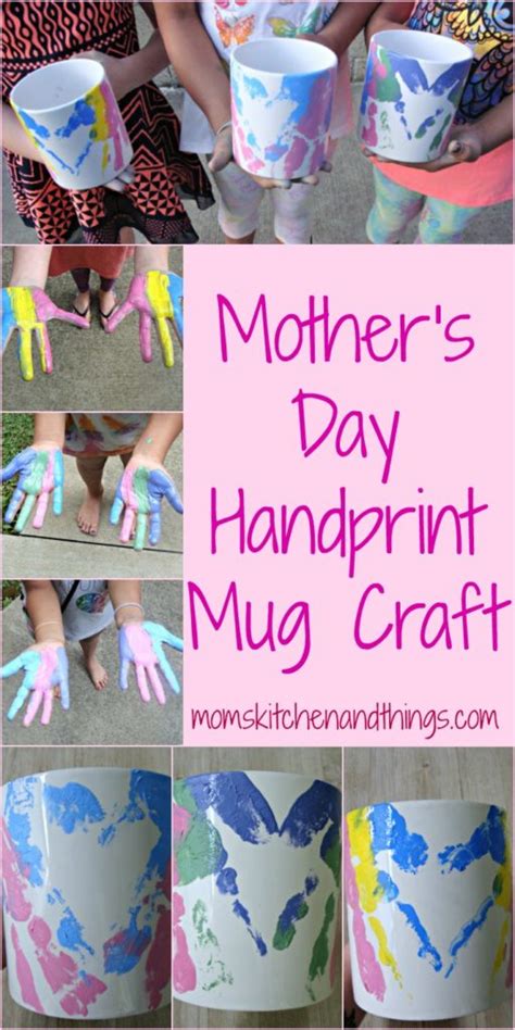 Mothers Day Handprint Mug Craft Crafty Morning