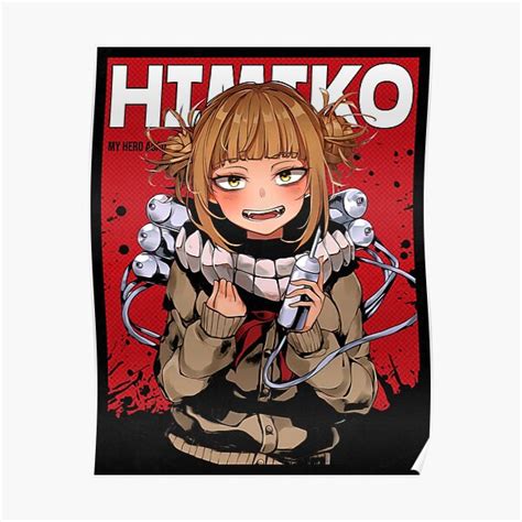 Himiko Toga My Hero Academia Red Comic Design V2 Poster For Sale By