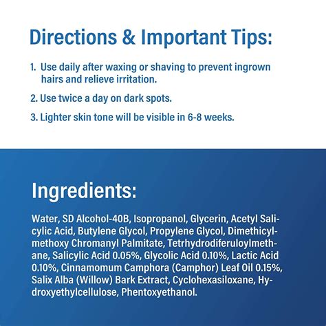 TEREZ & HONOR Razor Bump and Ingrown Hairs Serum - After Shave Solution