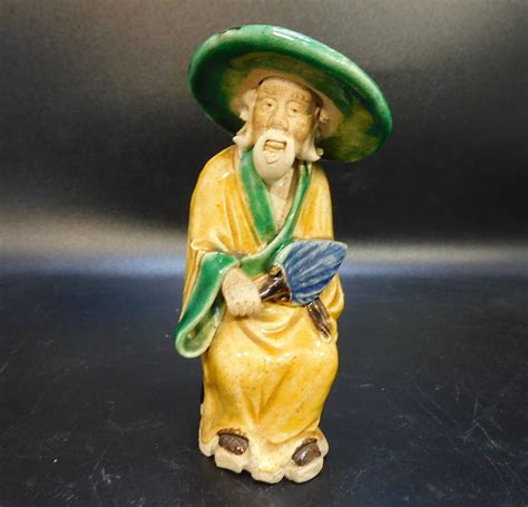 Chinese Mudmen Figurine Sancai Traditional Figurine Etsy