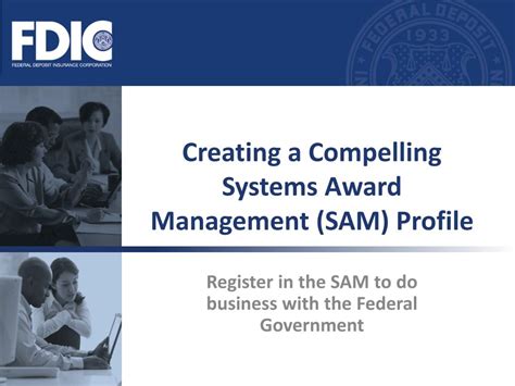 Ppt Creating A Compelling Systems Award Management Sam Profile