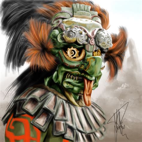 Aztec God By Juanpuerta On Deviantart