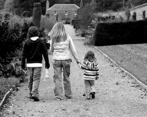 Children Walking Towards House Collaborative Counseling
