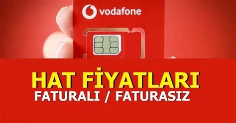 Vodafone Yeni Hat Ücreti Ne Kadar Faturalı ve Faturasız 2024 Mobil Tekno