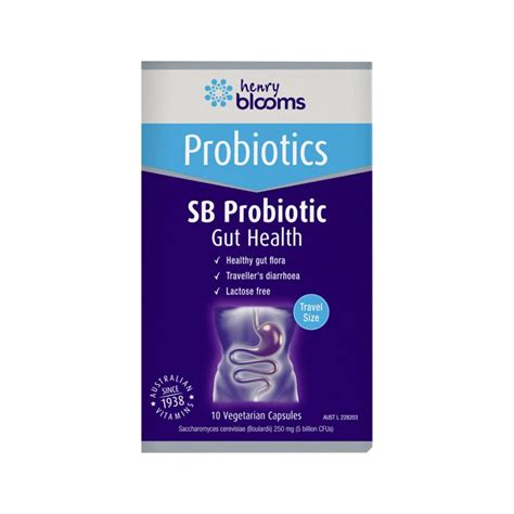 Henry Blooms Probiotics Sb Probiotic Gut Health Travel Pack 10vc